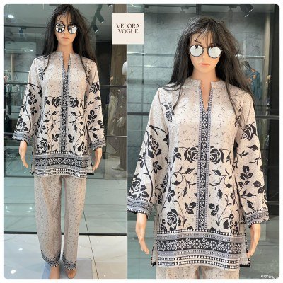 Velora Vogue Turkish Style Poly Linen Co ord Set  Top and Pant wholesale kurtis co ord set catalogs