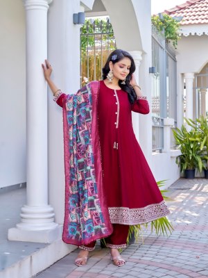 Venus By Aanchi Vichitra silk Flair Concept kurti pant and dupatta catalogue at low rate readymade suit catalogs