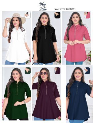 Very Nice 22KG Rayon Top with Pocket kurtis catalogs