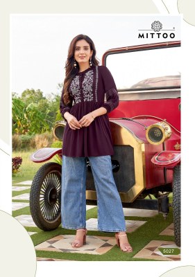 Victoria vol 5 by Mittoo wrincle reyon embroidered western wear catalogue at at low rate western wear catalogs