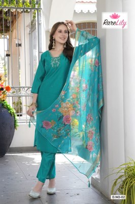 Vidhya vol 1 by Rarelly Roman Silk Handwork Readymade suit catalogue at affordable rate readymade suit catalogs