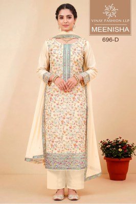 Vinay Kuleesh Meenisha Viscose Muslin Jacquard Dress Material 