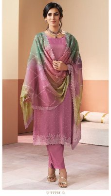 Vinay Kuleesh Ranggatt Premium Glitter Silk Dress Material Collection dress material catalogs