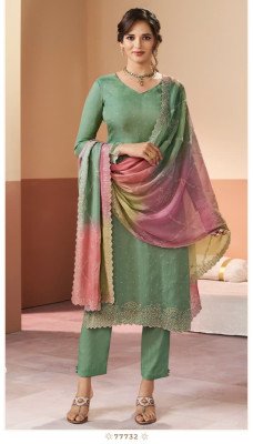 Vinay Kuleesh Ranggatt Premium Glitter Silk Dress Material Collection dress material catalogs