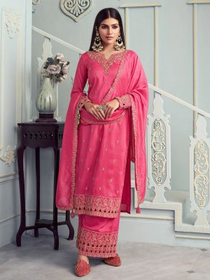 Vinay Kuleesh Shaheen Vol 8 Silk Georgette Embordered Salwar Kameez wholesaler   salwar kameez catalogs