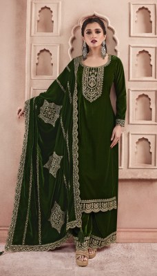 Vinay fashion LLP by Kervin embroidered velvet top bottom with dupatta catalogue at wholesale price  salwar kameez catalogs