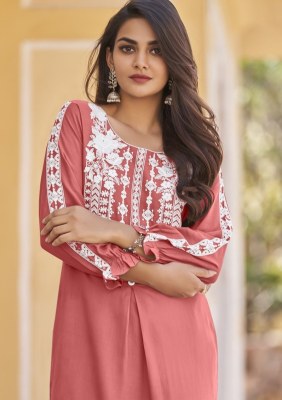 Vintage Platnium by Vamika Nx Heavy reyon thread work co ord set catalogue at affordable rate  Vamika nx