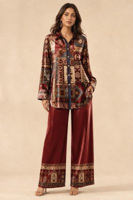 Viral Crepe Coord Set for Women Size wise Combo Set