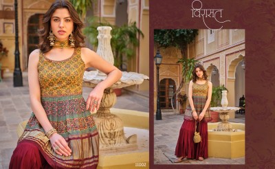 Virasat by Noor pure gajji lagdi patta fancy sharara suit catalogue at wholesale price readymade suit catalogs