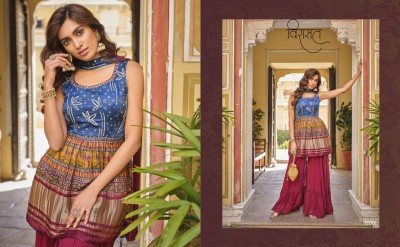 Virasat by Noor pure gajji lagdi patta fancy sharara suit catalogue at wholesale price readymade suit catalogs
