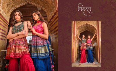 Virasat by Noor pure gajji lagdi patta fancy sharara suit catalogue at wholesale price readymade suit catalogs