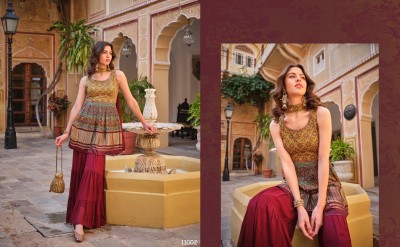Virasat by Noor pure gajji lagdi patta fancy sharara suit catalogue at wholesale price readymade suit catalogs