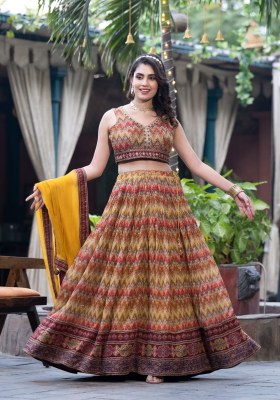 Virast present Basanti vol 04 heavy pure chinon digital print with sequence work new readymade lehenga choli catalogue lehenga choli catalogs