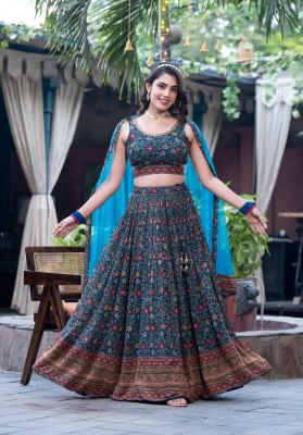 Virast present Basanti vol 04 heavy pure chinon digital print with sequence work new readymade lehenga choli catalogue lehenga choli catalogs