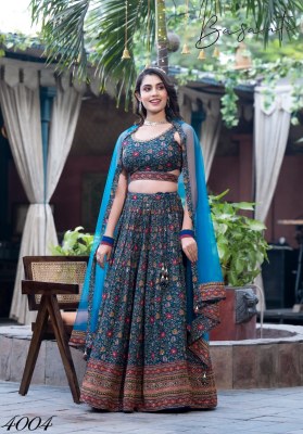 Virast present Basanti vol 04 heavy pure chinon digital print with sequence work new readymade lehenga choli catalogue lehenga choli catalogs