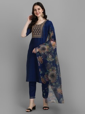 Virtus present Reyon silk blend with embroidered readymade suit catalogue at low rate readymade suit catalogs