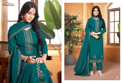 Vishnu by ramiza vol 3 exclusive fancy georgette Pakistani suit catalogue with embroidered work pakistani suit catalogs