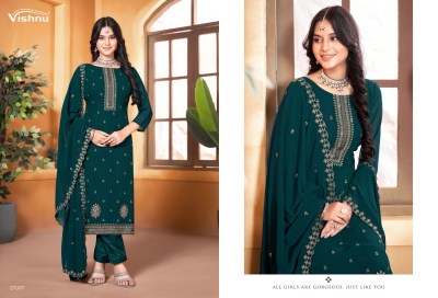 Vishnu by ramiza vol 3 exclusive fancy georgette Pakistani suit catalogue with embroidered work pakistani suit catalogs