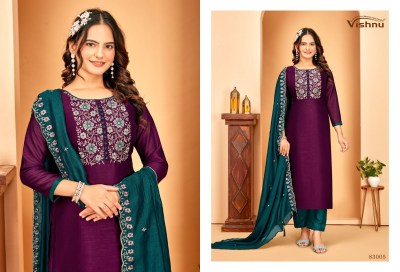 Vishnu impex Rameena Vichitra Silk Dress material Catalogue wholesale sale   salwar kameez catalogs