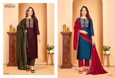 Vishnu impex Rameena Vichitra Silk Dress material Catalogue wholesale sale   salwar kameez catalogs