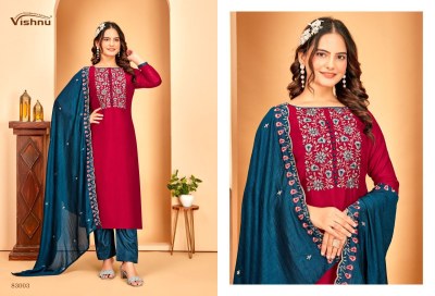 Vishnu impex Rameena Vichitra Silk Dress material Catalogue wholesale sale   salwar kameez catalogs