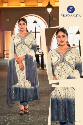 Vitara by Calvin velvo aliya embroidered cotton readymade suit catalogue at amaviexpo readymade suit catalogs