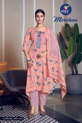Vitara fashion by Meridona pure cotton printed readymade suit catalogue at amaviexpo readymade suit catalogs