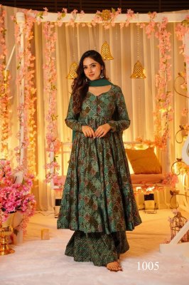 Vyoma vol 1 present Pure muslin Beautiful heavy digital printed Anarkali suit collection readymade suit catalogs