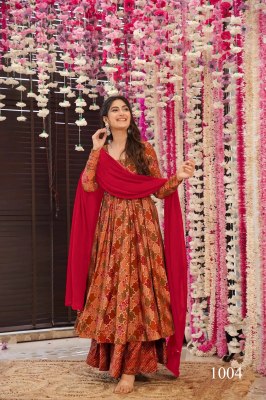 Vyoma vol 1 present Pure muslin Beautiful heavy digital printed Anarkali suit collection readymade suit catalogs