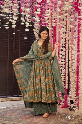 Vyoma vol 1 present Pure muslin Beautiful heavy digital printed Anarkali suit collection readymade suit catalogs