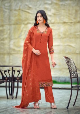 WOODEE TANISHA Vol-2  Premium Viscose Gadwal Straight Cut Suit kurti pant with dupatta Catalogs