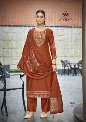 WOODEE VEDA Vol-2 Viscose Gadwal 3-Piece Suit with Dupatta wholesale catalogs