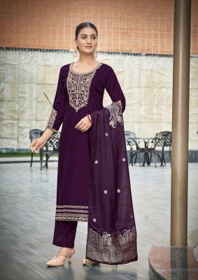 WOODEE VEDA Vol-2 Viscose Gadwal 3-Piece Suit with Dupatta kurti pant with dupatta Catalogs