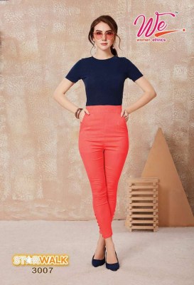 We By Women Ethnics Starwalk Lycra Stretchable Pant catalogue wholesale rate  bottom wear catalogs