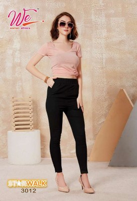 We By Women Ethnics Starwalk Lycra Stretchable Pant catalogue wholesale rate  bottom wear catalogs