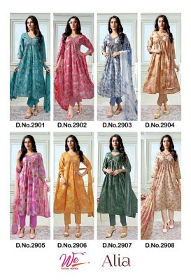 We new launch Alia designer festive look  Kurti Pant Dupatta set collection  kurtis catalogs