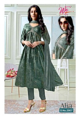 We new launch Alia designer festive look  Kurti Pant Dupatta set collection  kurtis catalogs