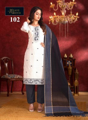 Weave N Stitch Drishi Vol 3 South Cotton Jacquard Butti Ready Made Suit with Fancy Dupatta Wholesale kurtis catalogs