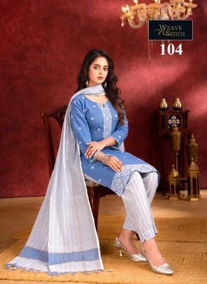 Weave N Stitch Drishi Vol 3 South Cotton Jacquard Butti Ready Made Suit with Fancy Dupatta Wholesale kurtis catalogs