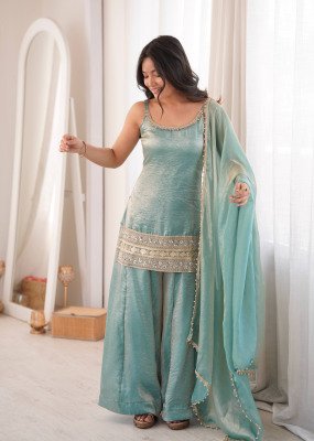 Wholesale Premium Doremon Crush Plazzo Suit DN 3177 readymade suit catalogs