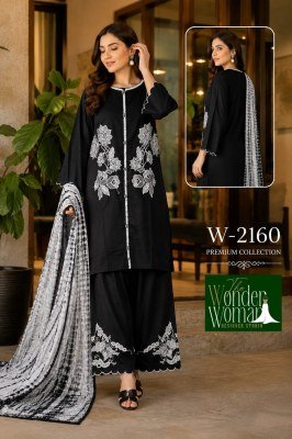 Wonder Woman W-2160 Kurti Pant Set with Dupatta  Size wise Combo Set
