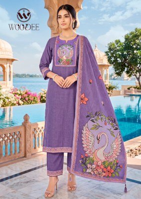 Woodee Banzara Vol-2 Straight Cut 3-Piece Viscose Suit with Dupatta Fancy Palazzo suit catalogue