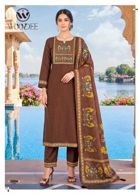 Woodee Banzara Vol-2 Straight Cut 3-Piece Viscose Suit with Dupatta Fancy Palazzo suit catalogue