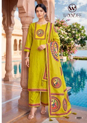 Woodee Banzara Vol-2 Straight Cut 3-Piece Viscose Suit with Dupatta Fancy Palazzo suit catalogue