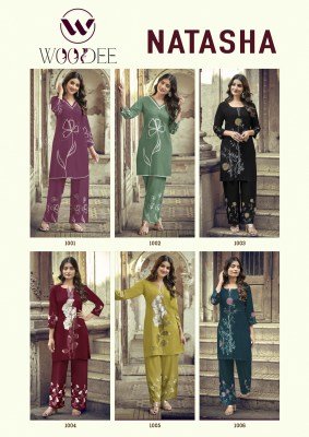 Woodee Natasha Premium Rayon Co-Ord Set with Discharge Print (S–3XL) co ord set catalogs