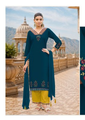 Woodee Noor Kurti Palazzo with  Dupatta Fancy Palazzo suit catalogue