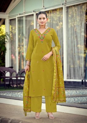 Woodee Rutvi Liva Rayon Straight Cut Kurti Plazzo with Muslin Digital Dupatta Set Fancy Palazzo suit catalogue