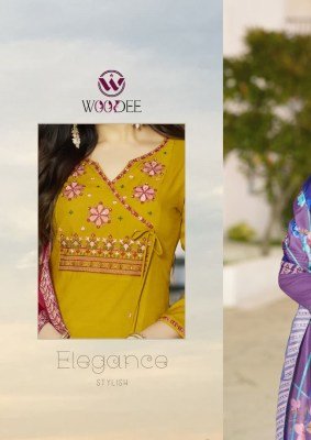 Woodee Sargam Rayon Kurti Palazzo Set with Muslin Dupatta (M–3XL) Fancy Palazzo suit catalogue