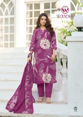 Woodee Tanya 3 Piece Kurti Palazzo with Dupatta Fancy Palazzo suit catalogue