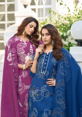 Woodee Tanya 3 Piece Kurti Palazzo with Dupatta Fancy Palazzo suit catalogue